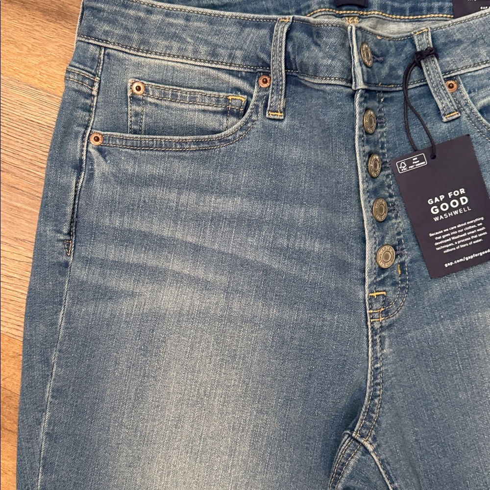 GAP High Rise Curvy True Skinny Ankle Blue Jeans for Women - Picture 6 of 15